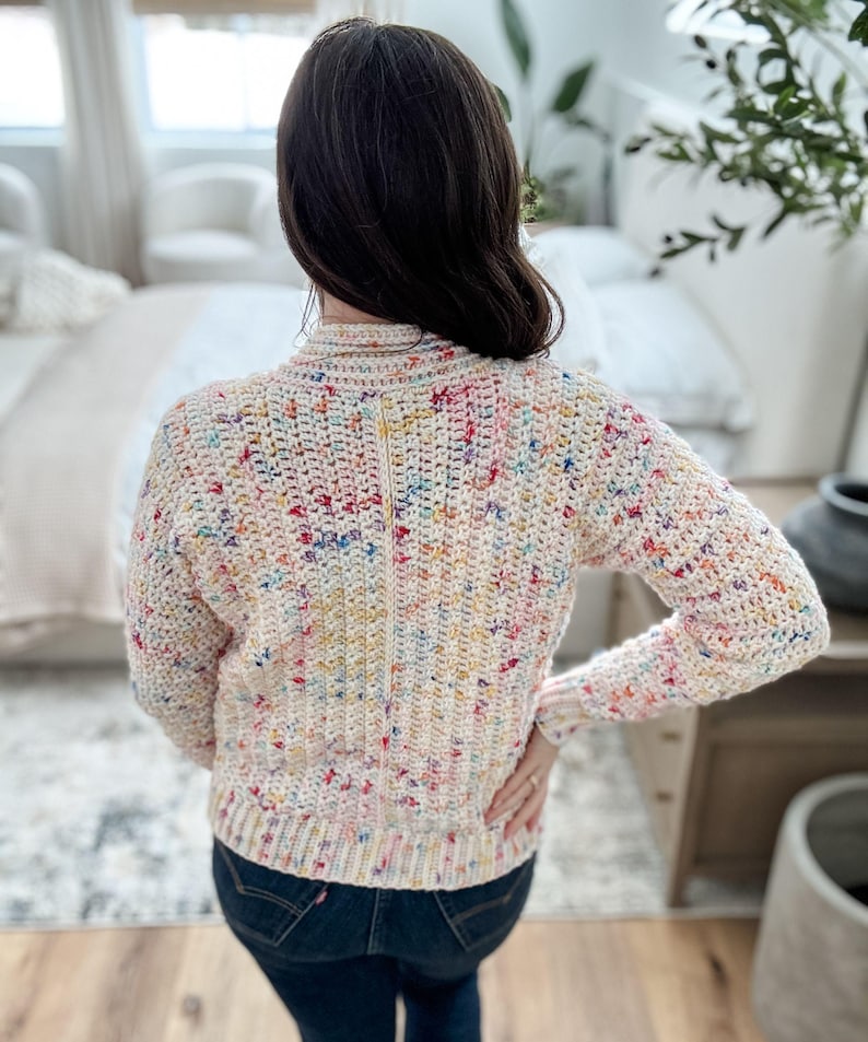 CROCHET PATTERN & VIDEO/ Snowy Season Cardigan Pattern, Sizes Xs-5X, Side to side construction, pdf, crochet cardigan pattern,
